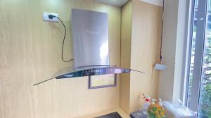Hút mùi kính cong Canzy DB70Q - Hút mùi cảm ứng 2 Công suất hút 1200m3/h - Bảo hành 3 năm