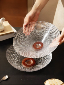 MODERN SWEETHOME | High-End Home Coffee Table Glass Fruit & Snack Platter