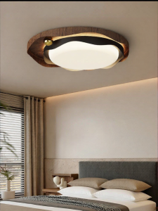 Changhong | Modern Vintage Walnut Bedroom Ceiling Light