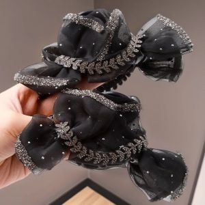 Elegant Butterfly Knot Hair Clip Wheat Spike Hair Pin Womens Hair Accessories Volumizing Hair Card Back of Head Bun Shark Clip Hair Decor