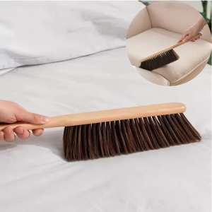 แปรงไม้ธรรมชาติบาร์แปรงทําความสะอาดฝุ่นในครัวเรือน Sweeping Broom แปรงทําความสะอาดห้องครัวไม้ Sweeping Bed แปรงราคาถูก