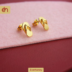 Funny Slipper 18K-Gold Small Stud Earrings Hypoallergenic Jewelry for Women Girls