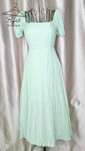 Đầm Váy Maxi Đan Chéo Lưng Tay Phồng Đủ Màu Đi Biển Dạo Phố Chụp Hình BY8523