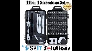 【SKIT SG】Precision 115 in 1 Screwdriver Set Handy Multifunction DIY Tool Kit Portable Durable Compact Design For Electronic Devices Repair Computer Phone Laptop Glasses Watches Non Slip Anti Static Tweezer Magnetic Force
