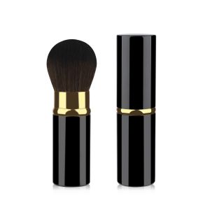 Portable Retractable Makeup Brush Blush Highlighter Loose Powder Setting Powder Brush Soft Bristle Side Shadow Brush