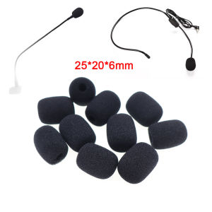 10-50pcs 6mm Mini Headset Microphone Cover Sponge Foam Windscreen Replacement for Lavalier Gooseneck Conference Mic