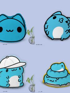 Cute Cartoon Cat Bugabo Cushion Doll Alien Shape Plush Pillow Toy for Children And Anime Fans Stock Available in Other Regions