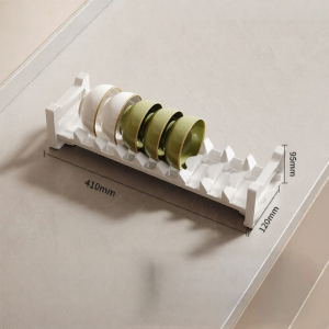 Kitchen Drawer Organizer Rack for Dishes and Bowls