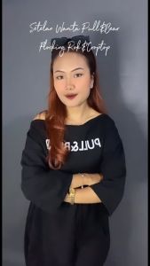 SARANGFASHION: Setelan Rok Belah & Atasan Croptop OffShoulder Sablon Timbul 100% Fleece Korean Style Modis Keren Feminim