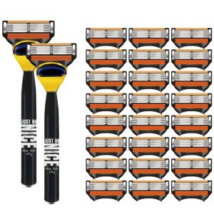 มีดโกนเพื่อความปลอดภัย – โกนได้อย่างราบรื่น ด้ามจับโลหะคุณภาพสูง เปลี่ยนใบมีดได้ง่าย เหมาะสำหรับการโกนแบบเปียก