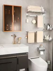 XTEN High Quality 304 Stainless Towel Rack Towel Holder for Bathroom Rack Organizer Toilet Accessories