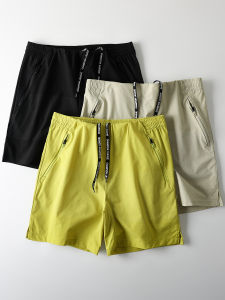 Quần Short Nam Mùa Hè Thoáng Khí Nhẹ Nhanh Khô Thường Ngày Quần Dài Năm Điểm Sợi Polyester Quần Dài Thẳng