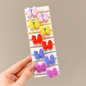 Adorable High-Elastic Baby Thumb Hair Ties Non-Damaging Girls Hair Accessories Small Size Fashionable Korean Style Hair Bands