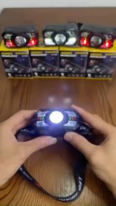 Đèn Pha Đội Đầu Siêu Sáng ZL-009 Cảm Ứng Thông Minh Với 5 Chế Độ Sáng Pin 1200mah Chống Nước  thời gian sáng lên đến 5h