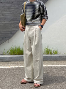 DAVID&ME | Beige Loose Breathable and Sunscreen Pants