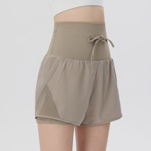 2024กางเกงวิ่งขาสั้นกางเกงยิมเอวสูงสำหรับผู้หญิงกางเกงขาสั้นออกกำลังกายใส่สบายแนวสปอร์ตแบบกางเกงกีฬา