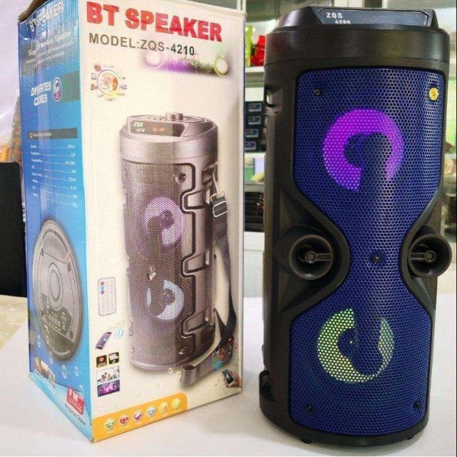 New ZQS-4210 Wireless Bluetooth Speaker Super Bass with Led Light | Lazada
