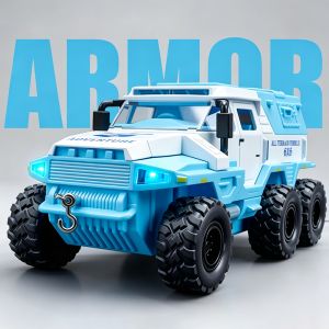 1:32 Conqueror Sabertooth Off-road Car Alloy Diecast Model Miniature Toy Doors Opened Sound Light Pull Back Bedroom Decoration