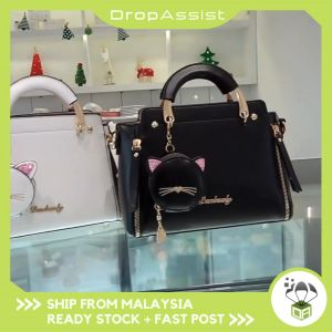 DROPASSIST 2003 READY STOCK Sweet Lady Handbag Korean Style Casual Personality Cat Shoulder Crossbody Bag Trendy