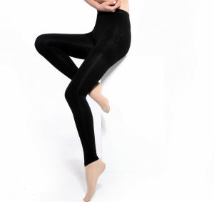 Womens Ultra-Thin Thickened Fleece Pressure Pants Spring Autumn Winter Shaping No Pilling Leggings Nylon Fabric Beauty Socks