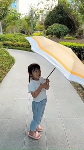 Compact Kids Umbrella with Hook Handle – Lightweight Foldable Rain & Sun Protection for School Children Boys & Girls