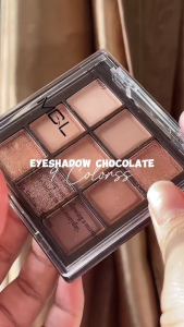 MUGELEEN Eyeshadow Pallete Matte Glitter 9 Warna Pigmented Tahan Lama - XX004