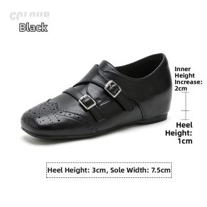 Josiny | Height-Increasing British Style Single Shoes