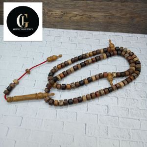 Tasbih kayu Kemuning gading kelor hitam Galih asem Stigi Liwung Bidara motif Marjan B21
