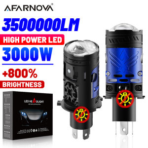 3000W H4 LED Projector Headlight Mini Lens Wireless Plug&Play Canbus 6500K For Auto Motorcycle 9003 HB2 LED Car Lights Turbo Fan