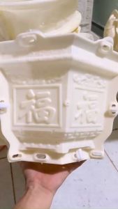 khuôn đúc chậu cảnh lục giác 25 (khuôn chậu ABS có lòng trong)