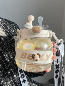 MONLEYTA | Cốc nước thể thao dung tích lớn 1000ml cho nữ cốc hút chống nhiệt độ cao thiết kế đơn giản chất liệu nhựa cấp thực phẩm dùng để tập luyện mùa hè