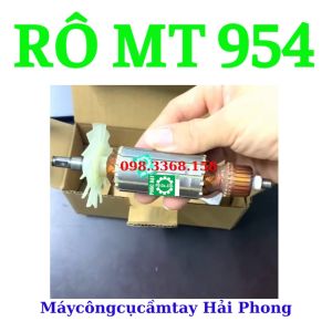 Rô to máy mài góc Ma.ktec mod. MT954 f100 mm ( 220V - 570W ) Statorr  Bánh răng Vỏ đầu nhôm ...MT954