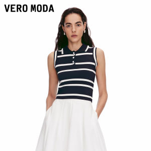 Vero Moda | Áo Thun Không T Tay Xanh Trắng Sọc