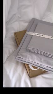 🇲🇾 𝗥𝗘𝗔𝗗𝗬 𝗦𝗧𝗢𝗖𝗞 𝟮𝟰𝗵𝗼𝘂𝗿𝘀🚚 COTTON SILVER GREY 1200TC 35CM Pure Cotton Bedsheets Set JAPANESE Series