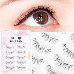 ขนตาปลอม5คู่ - ก้านใสหนาตา ผลิตภัณฑ์ใช้ซ้ำ ถูกเหมาะสมในการผ่าตัดใส ให้ผู้เริ่มทานทุกวัน ขนาด: 5คู่