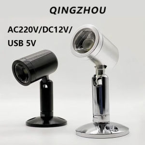LED Spotlights Mini Ceiling Down Lights 1W DC12V AC220V USB5V Surface Mounted Bulbs for Cabinet Counter Showcase