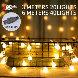 fairy lights for bedroom USB 3M-6M-10M Christmas Wedding Party Garden Decor Tent Lights Bulb Ball Lamp