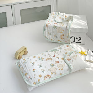 Khăn Trải Giường Trẻ Em Bằng Cotton Nguyên Chất 2024 Mới Lớp Lụa Bông Tre Kháng Khuẩn Cao Cấp Thoáng Khí Thoải Mái