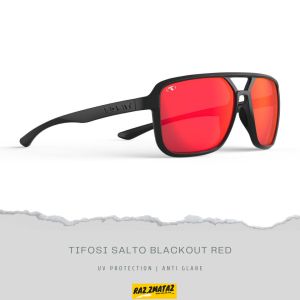 [Ready Stock] TIFOSI Salto Blackout Red - Original Sunglasses | UV protection & Anti Glare