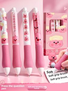 MONLEYTA | Super Euro Bag Activated Neutral Pen Quick Dry Question Brush Fat Beaver Pen Large Capacity Water Pen Signing Easy To Use Round Ball Pen Black Pen Study Supplies