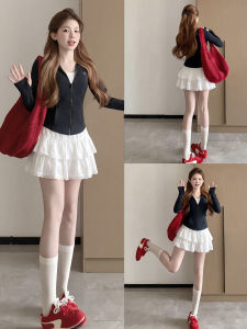 XIANYIJIAO | French Style Ballet Fluffy A-Line Skirt