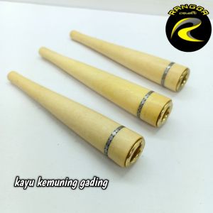 Once cangklong varian kerucut   9 cm kayu liwung macan kelor hitam galih asem setigi  M233