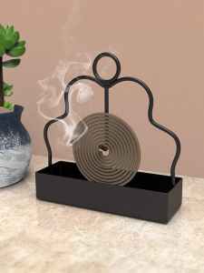 Creative Mosquito Coil Holder Stand Incense Stick Vertical Insertion Metal Simple Style Home Storage Tools Mosquito Coil Tray