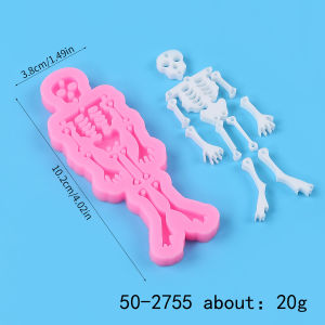 Halloween Skeleton Silicone Mold Skull Skeleton Bone Cake Decorating Fondant Chocolate Biscuit Sugarcraft Cupcake Resin Mold
