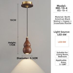SIJIJIAYUAN | French Retro Style Solid Walnut Wall Light