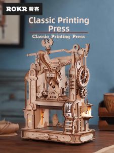 JINWUCHUANGYI | Handmade 3D Wooden Assembly Puzzle Model