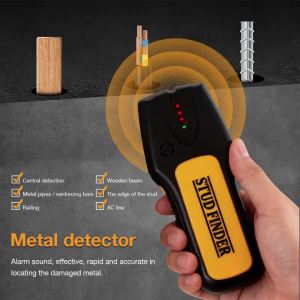 Wall Scanner Metal Detector Electric Metal Wood Studs AC Live Wire Copper Finder Depth Tracker With LCD Display And Beep