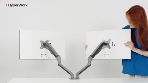 Giá đỡ màn hình đôi Hyperwork T6 Pro Dual V2 - Arm nâng màn 17-32 inch - Bảo Hành 24 Tháng