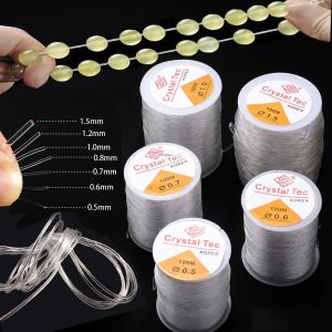 0.5-1.5mm dây đàn hồi chỉ kết cườm dây căng sợi crafting dòng cho làm đồ trang sức hạt thủ công tự làm hạt Pony Vòng đeo tay