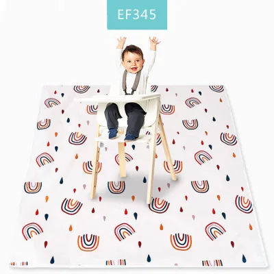 HappyFlute 110*110cm Infant Anti-slip Mat Multifunctional Foldable Waterproof Splat Floor Mats For Kids Climbing Gaming Playing